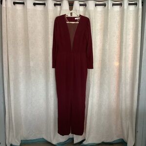 Dress the Population Deep Red Jumpsuit